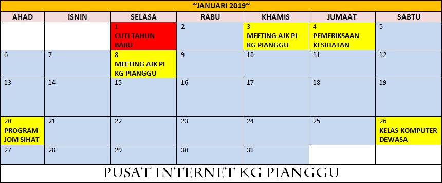 jadual aktiviti bln 1 2019